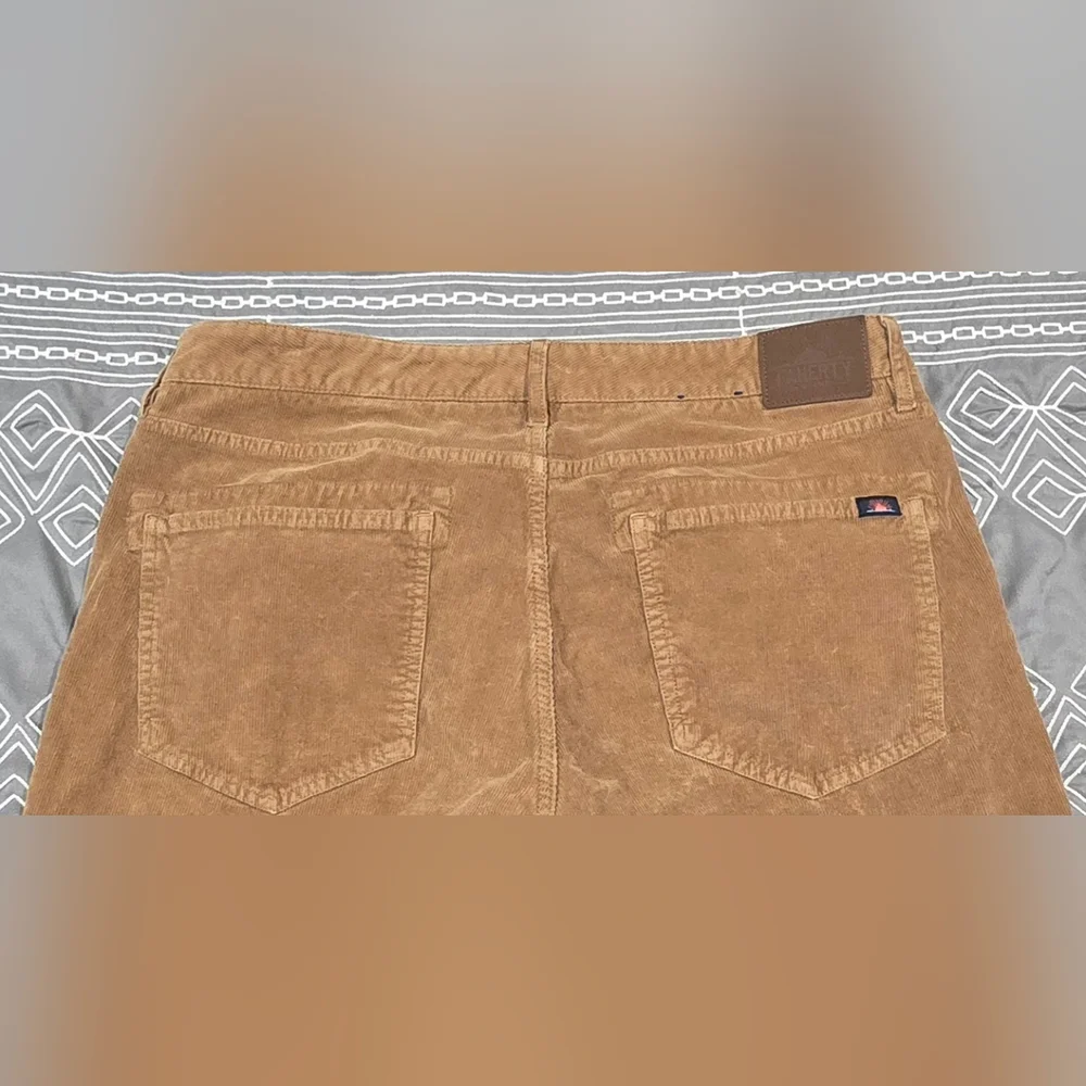 Faherty Mens Corduroy Straight Leg Pants Size 33